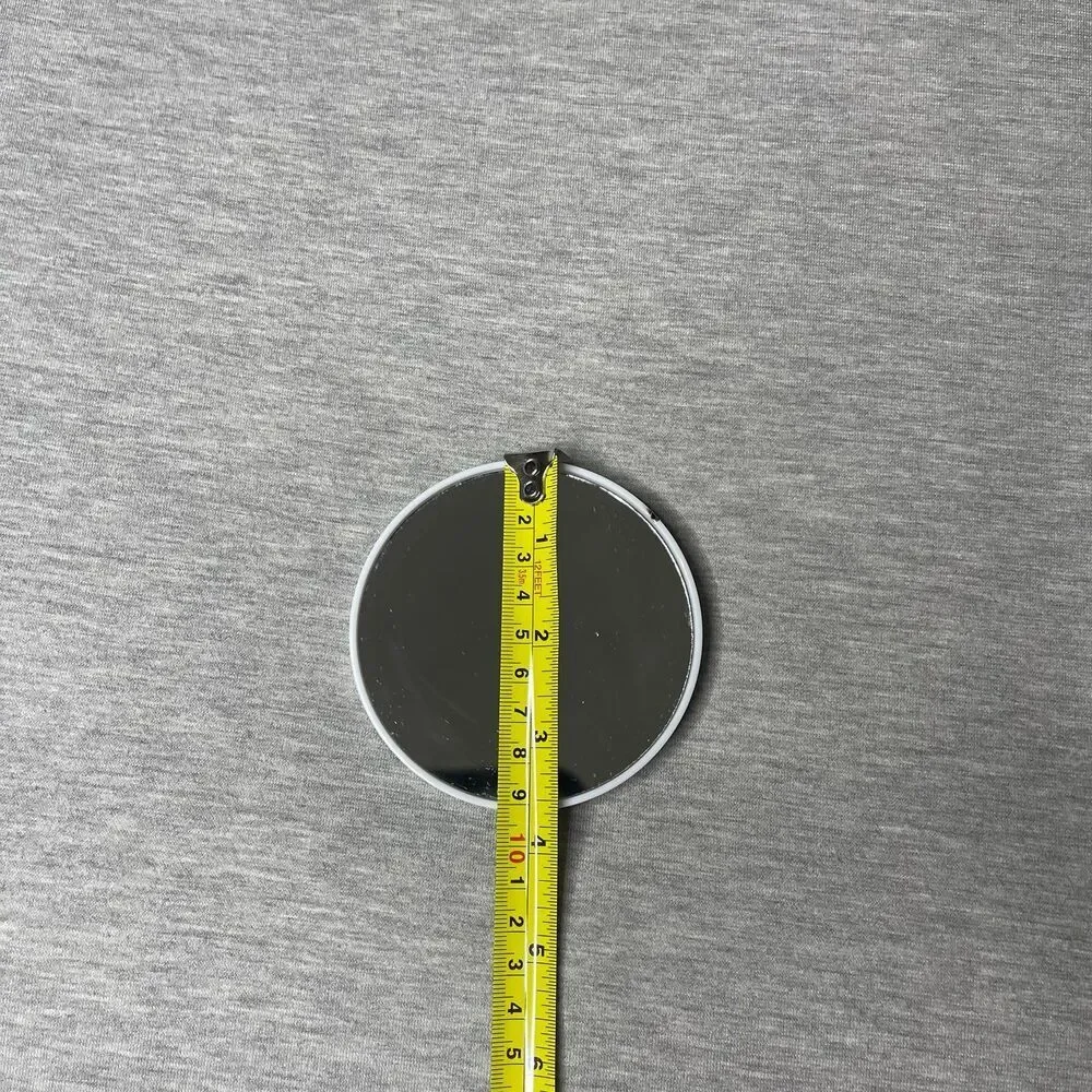 Detachable 3.5” White 10X Travel Magnifying Mirror